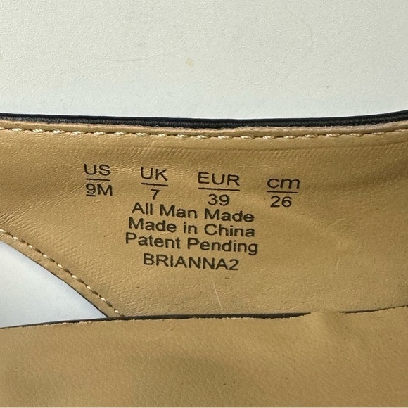 Naturalizer Brianna2 black platform slingback stacked heel womens heels Size 9M - Picture 12 of 14